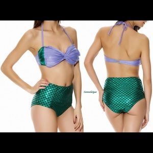 Disney Little Mermaid High Waist Bathing Suit